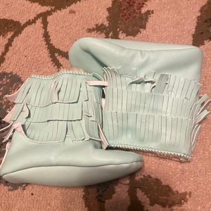 Baby moccasin boots- mint